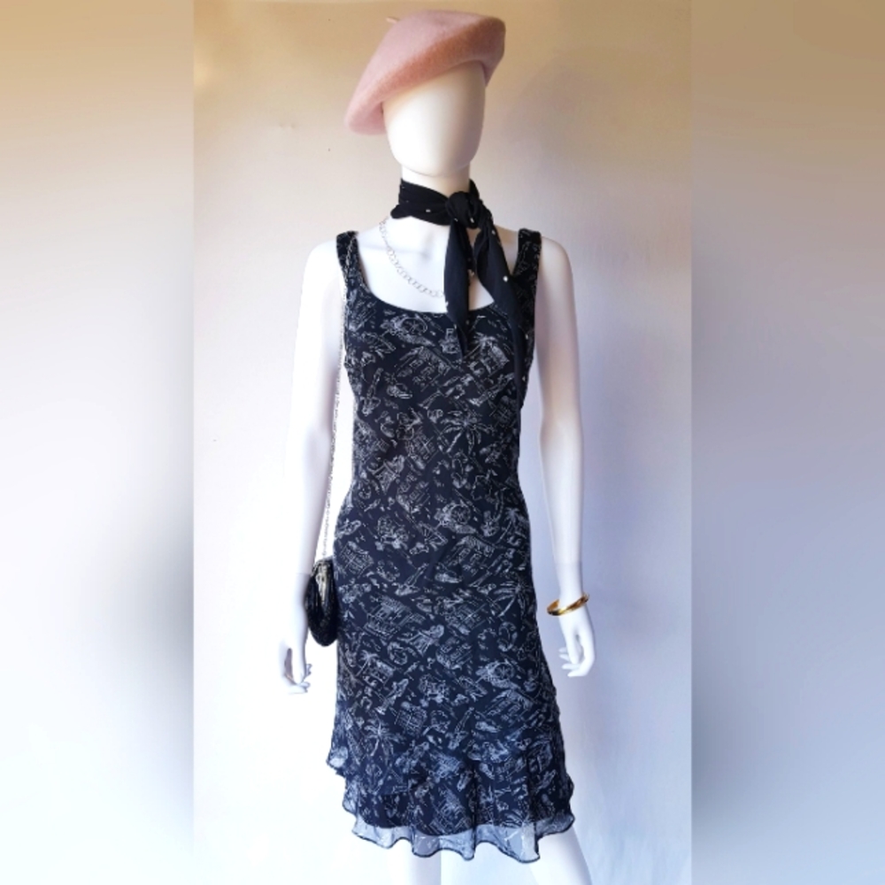 Scarlett Vintage Print Dress ♣️